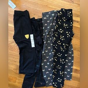Cat & Jack black leggings lot 10-12